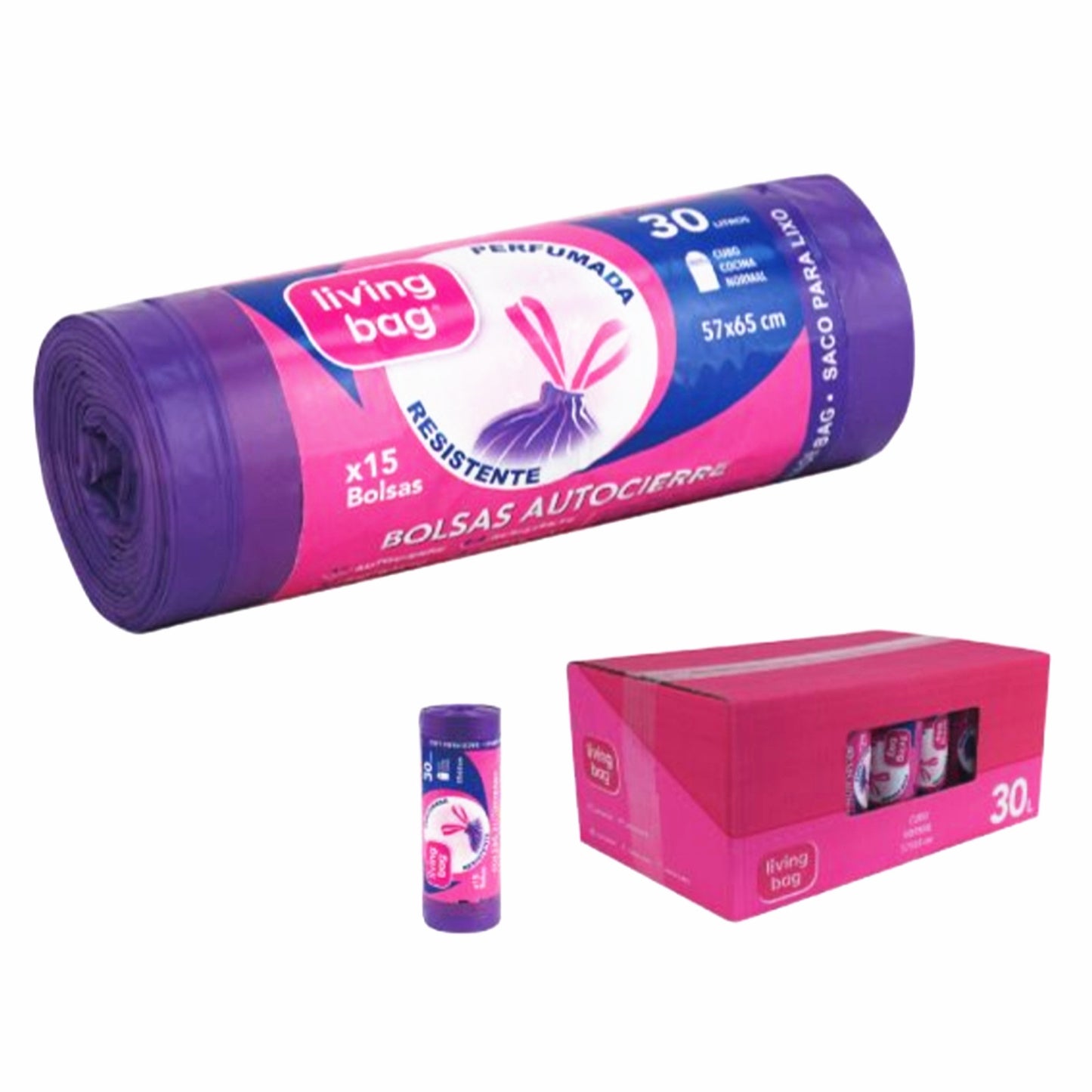 Bolsas de basura perfumadas 30L,15bolsas.