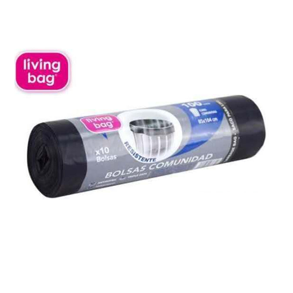 Bolsas de Basura Negras Grandes Y Resistentes 100L,10Bolsas.