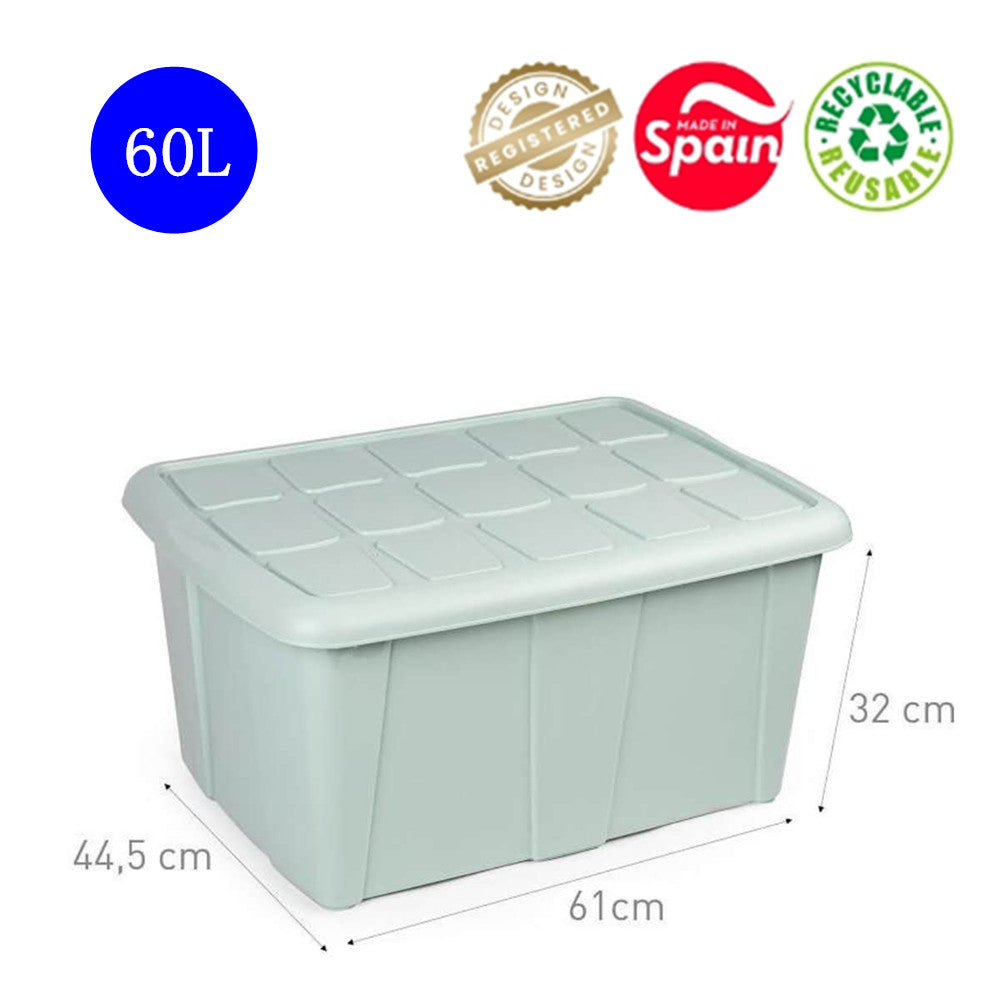 Nº 18 Caja de almacenaje 60 litros, sin ruedas,