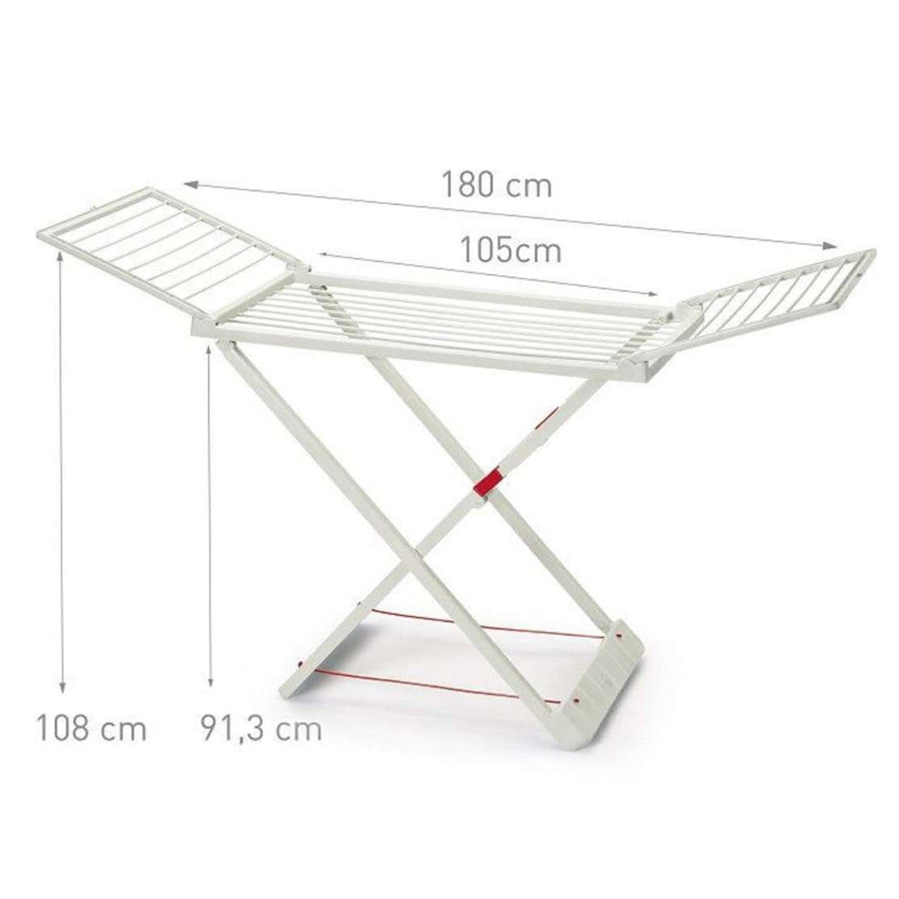 Tendedero Plegable, Hecho de Resina Resistente, con Bloqueo de Seguridad, Resistente al Sol y a la Intemperie.20m