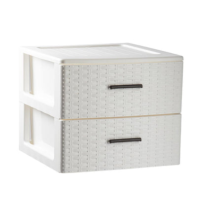 Cajonera Rin Rattan 2 Cajones