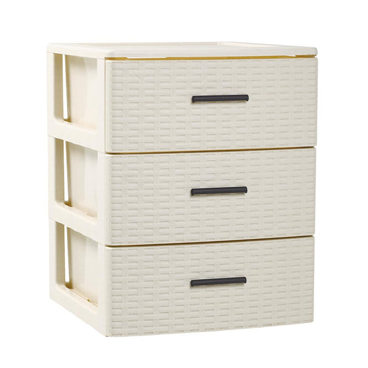 Cajonera Rin Rattan 3 Cajones