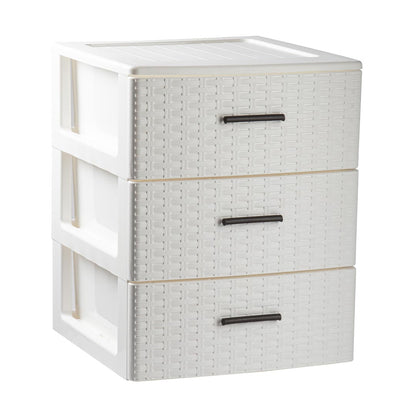Cajonera Rin Rattan 3 Cajones