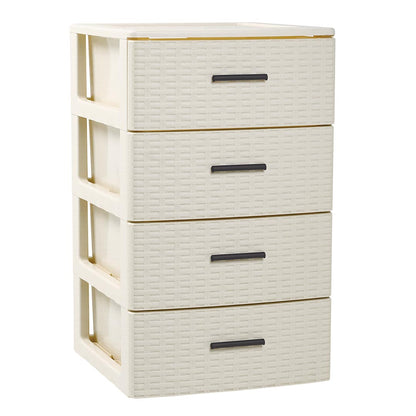 Cajonera Rin Rattan 4 Cajones