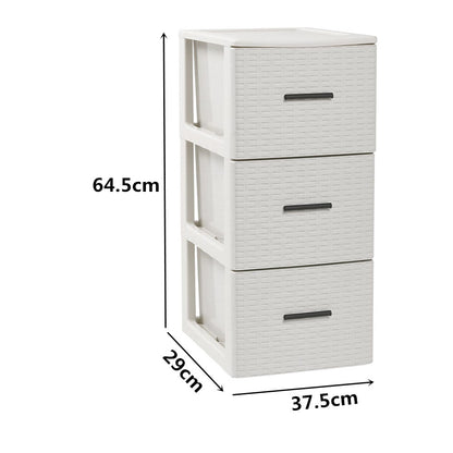 Cajonera Volga Rattan 3 Cajones