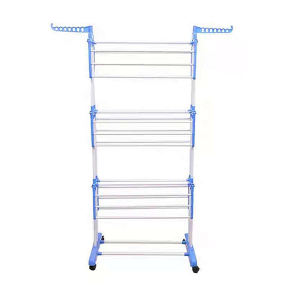 Tendedero Plegable De Alta Capacidad de Ropa - 4 Niveles con Barras de Acero Inoxidable con Dos Alas Laterales Amplio Espacio para Secar.