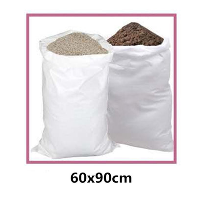 4 bolsas de tejido de polipropileno, para arena, suciedad, jardín.