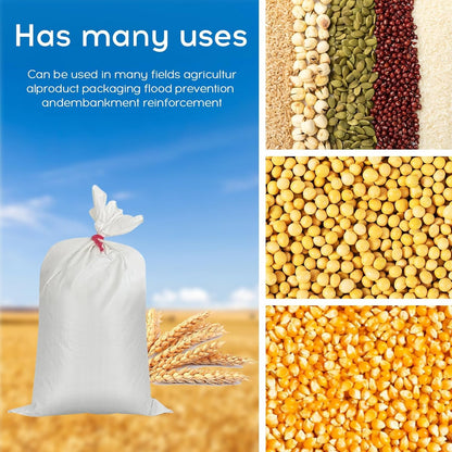 4 bolsas de tejido de polipropileno, para arena, suciedad, jardín.